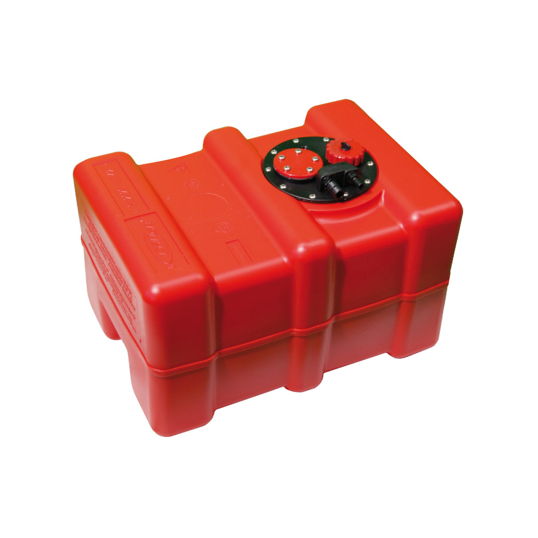 Serbatoio fisso per carburante in Eltex arancione, omologato CE, completo di gruppo flangiato per connessioni. 01