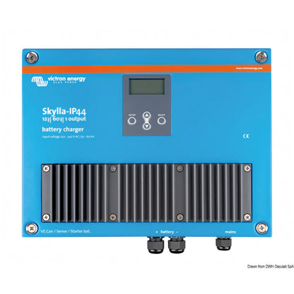 Caricabatterie Victron Skylla-IP65 24V, pannello di controllo LCD