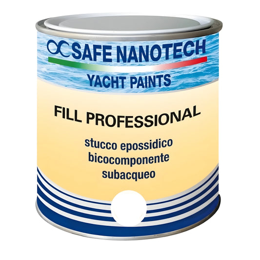 Stucco epossidico bicomponente sottomarino Safe Fill Underwater EVO di colore blu, ideale per riparazioni e sigillature sott'acqua o in bagnasciuga.