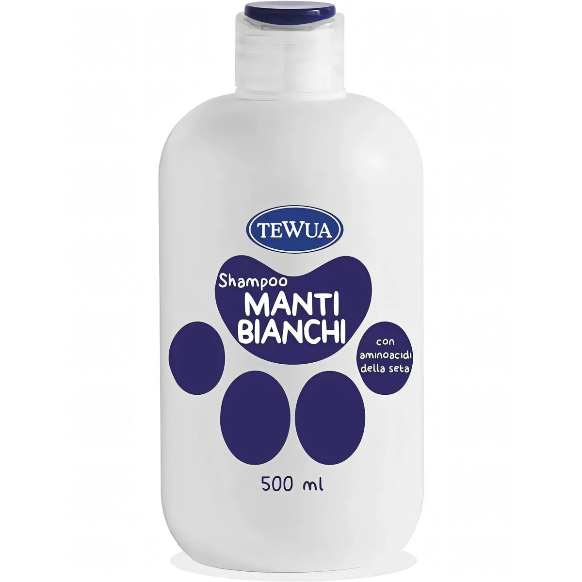 Flacone di shampoo Tewua per manti bianchi da 500 ml