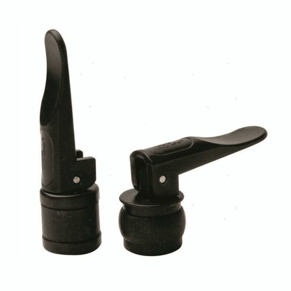 Tappo di scarico a espansione con leva a scatto in plastica e PVC, disponibile nero o grigio per ombrinali barca. 25 22,7 mm
