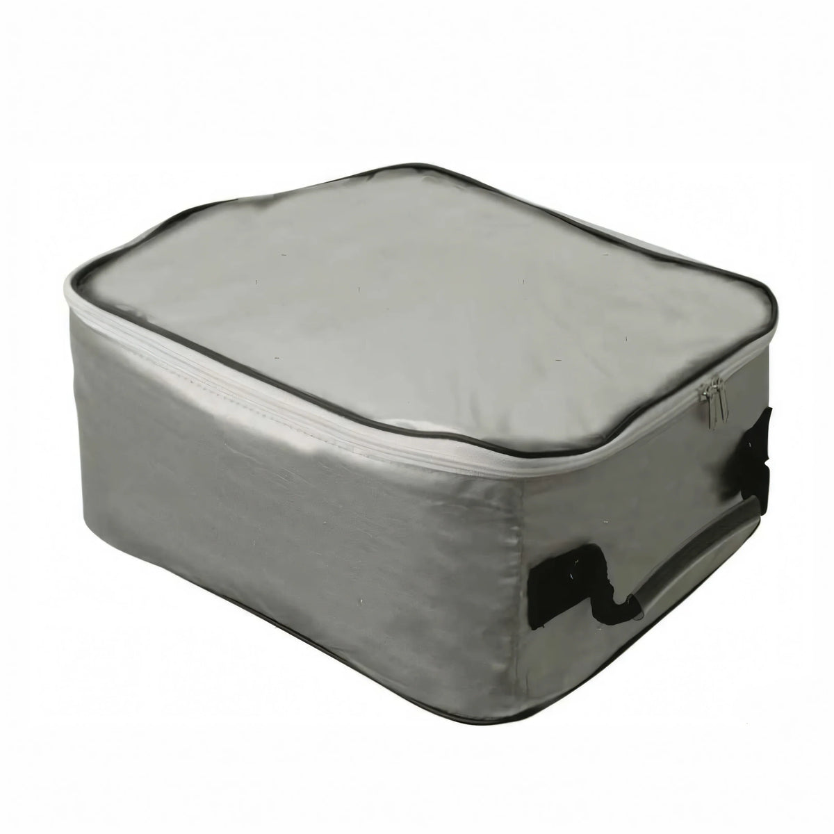 Borsa di custodia grigia con cerniera in dotazione al telo copribarca Silver Shield