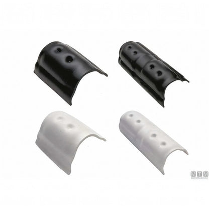 Terminale e coprigiunta Tessilmare per profilo parabordo Bottazzo H37 mm colore bianco