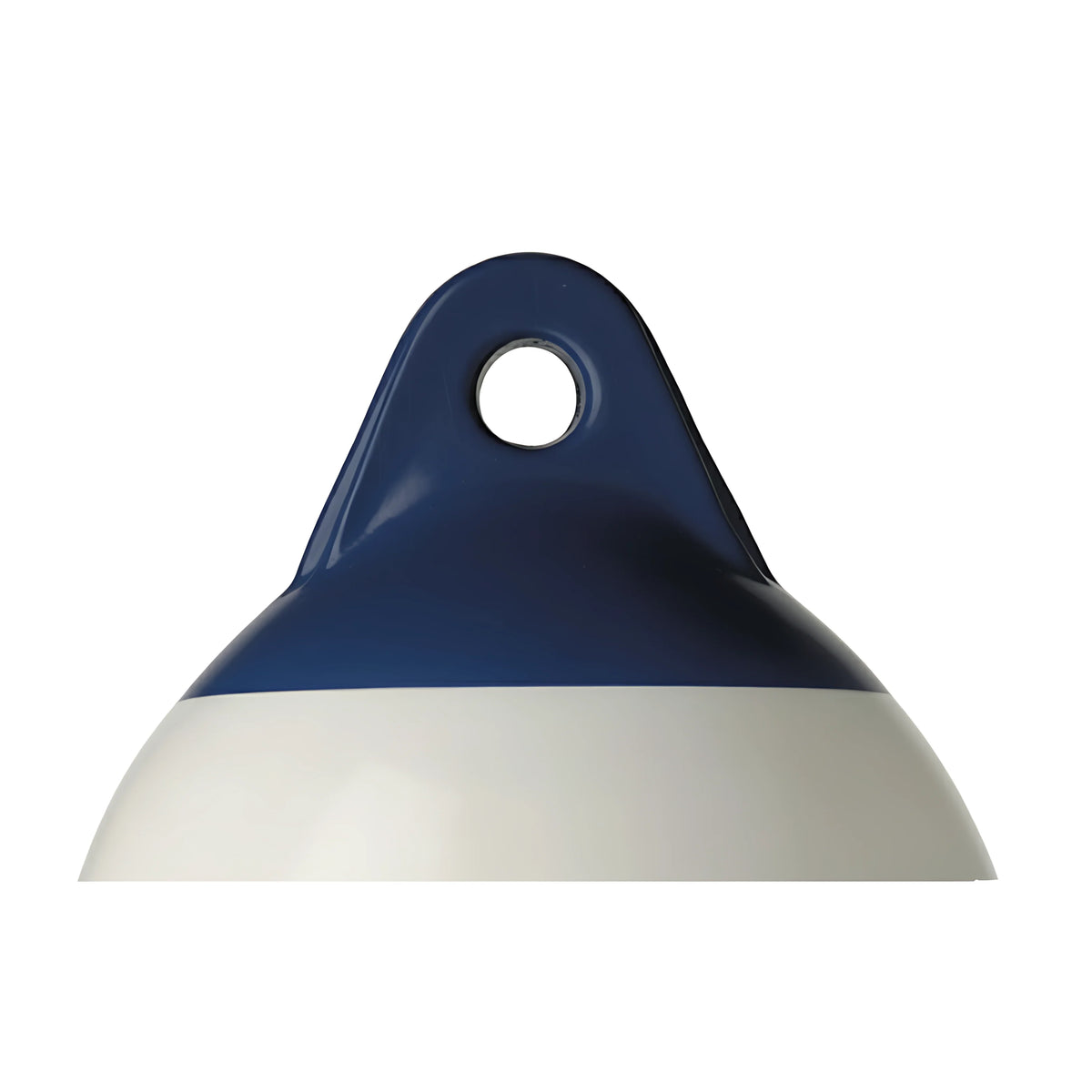 ingrandimento della testa del Parabordi cilindrici Majoni serie SF Star Fender blu a doppio occhio disponibili in 7 misure da SF1 a SF6