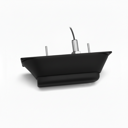 Trasduttore Garmin GT23M a 8 pin, disponibile in versione da poppa (TM) e passante (TH), con tecnologia CHIRP tradizionale a banda media e CHIRP ClearVü.