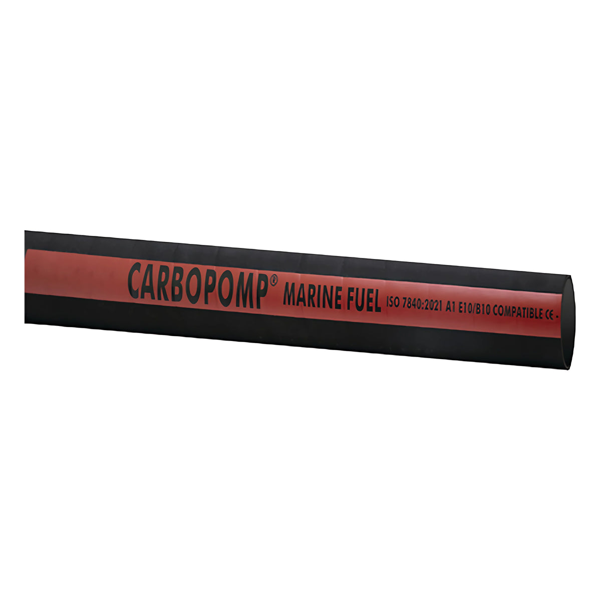 Tubo carburante Carbopomp R.I.Na. diametro interno 50 mm esterno 65 mm in gomma autoestinguente certificato CE e R.I.Na. per aspirazione e mandata carburanti