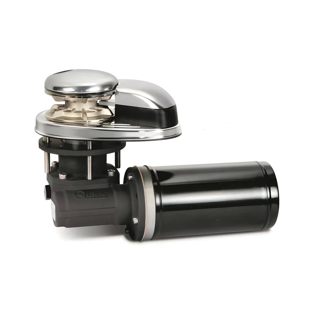 Verricello salpa ancora ad asse verticale nautico Quick Custom CL1 da 500W a 12V in acciaio inox, per imbarcazioni da 6 a 9 metri.