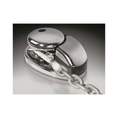 Verricello salpa ancora nautico ad asse verticale Quick Custom CL3 da 1000W a 12V in acciaio inox, bivalente cima e catena da 8mm, per imbarcazioni da 10 a 13 metri.