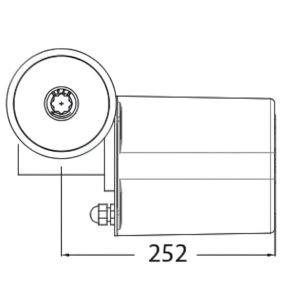 Verricello salpancora nautico ad asse verticale ITALWINCH Smart-R3 da 1000W 12V, base tonda interamente in acciaio inossidabile AISI 316.