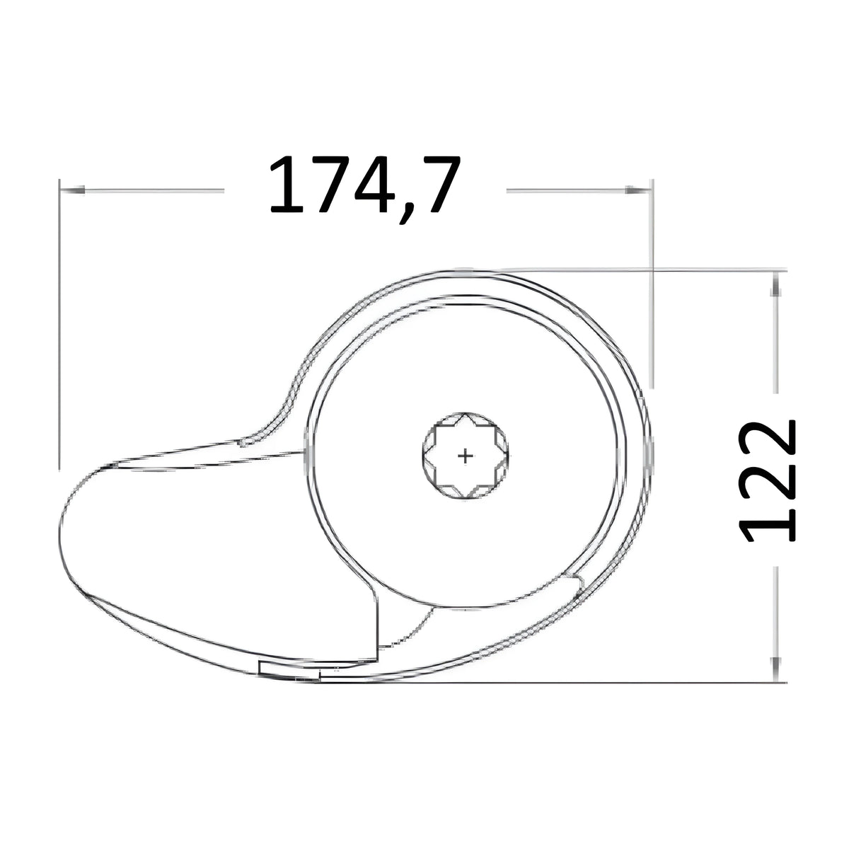 Verricello salpancora nautico ad asse verticale ITALWINCH Smart "V" da 500W 12V, carcassa in acciaio inox AISI 316, barbotin per catena da 6mm.