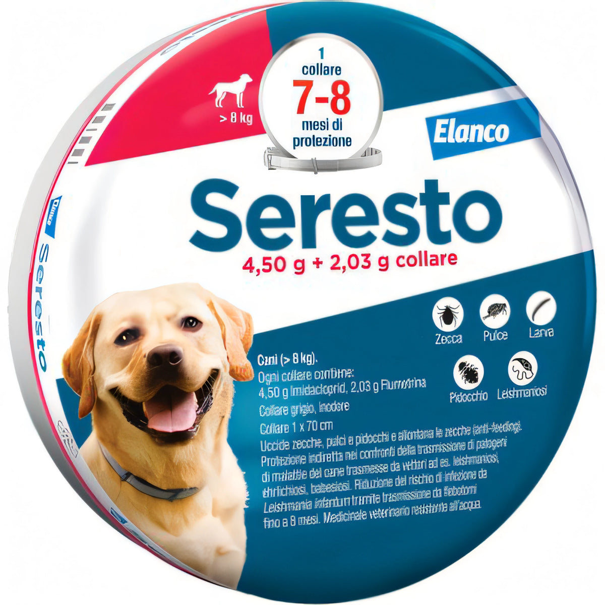 Collare antiparassitario Seresto Elanco per cani oltre 8 kg
