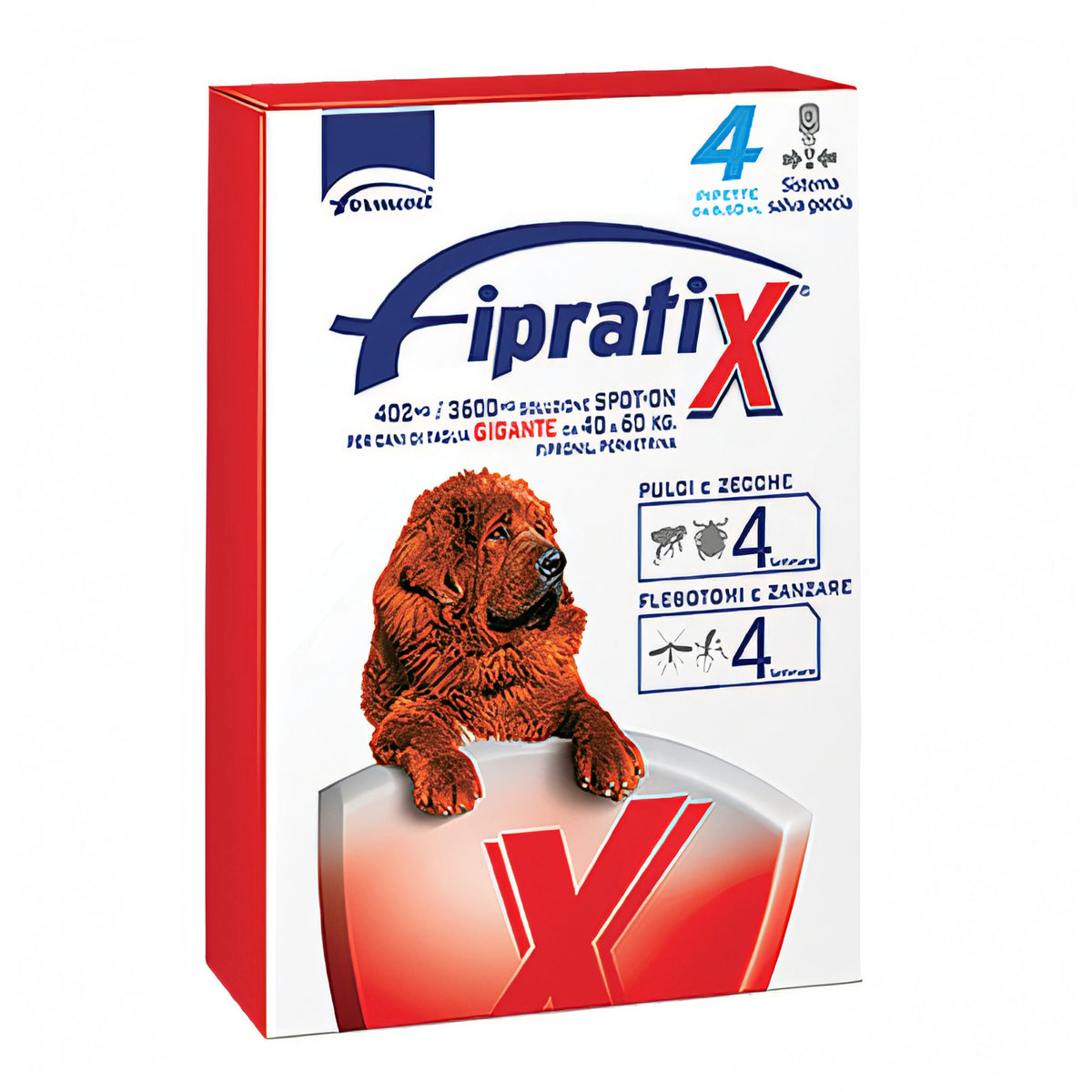 Confezione Fipratix Formevet pipette antiparassitarie per cani 40-60 kg