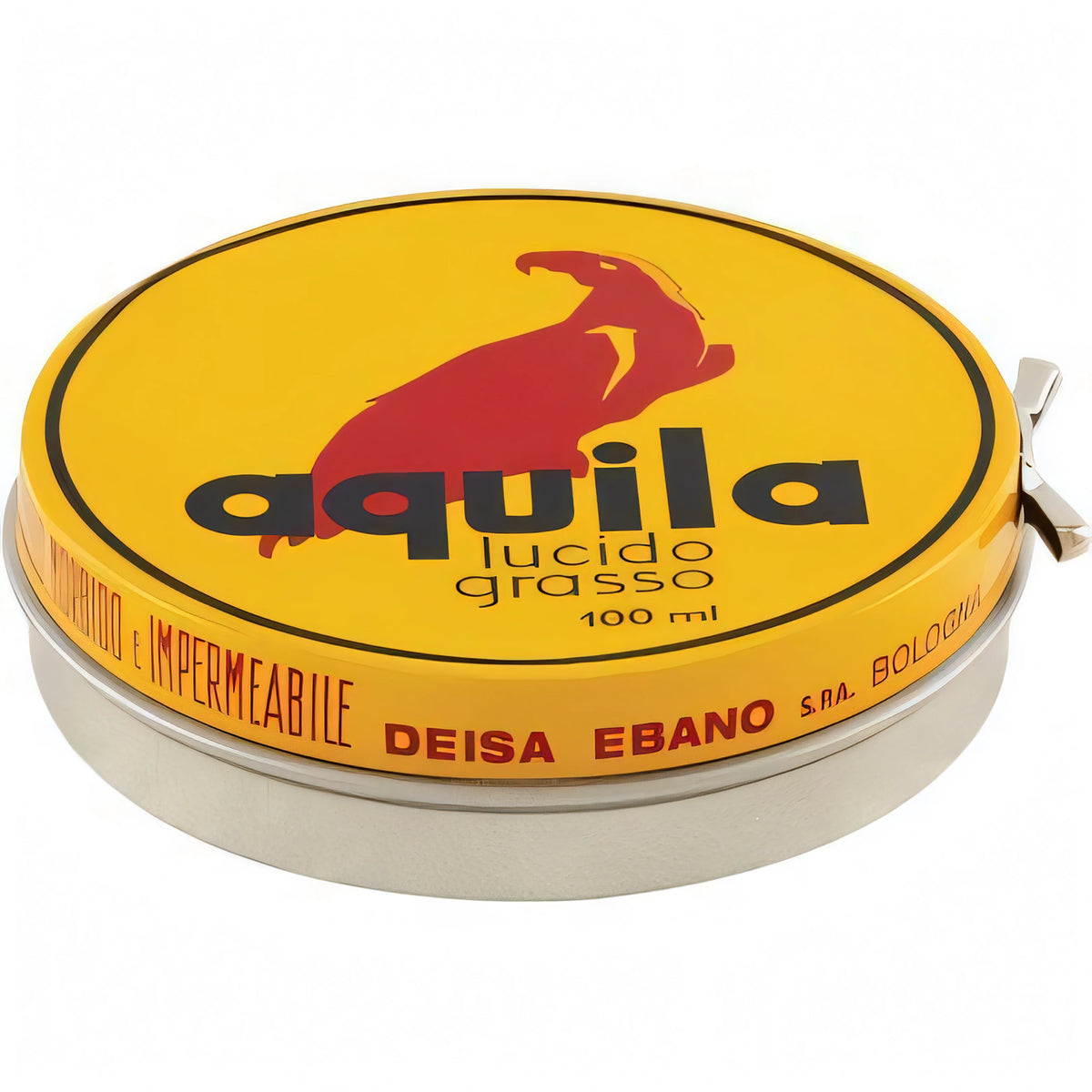 Barattolo di grasso per scarpe Calzanetto Aquila da 100 ml