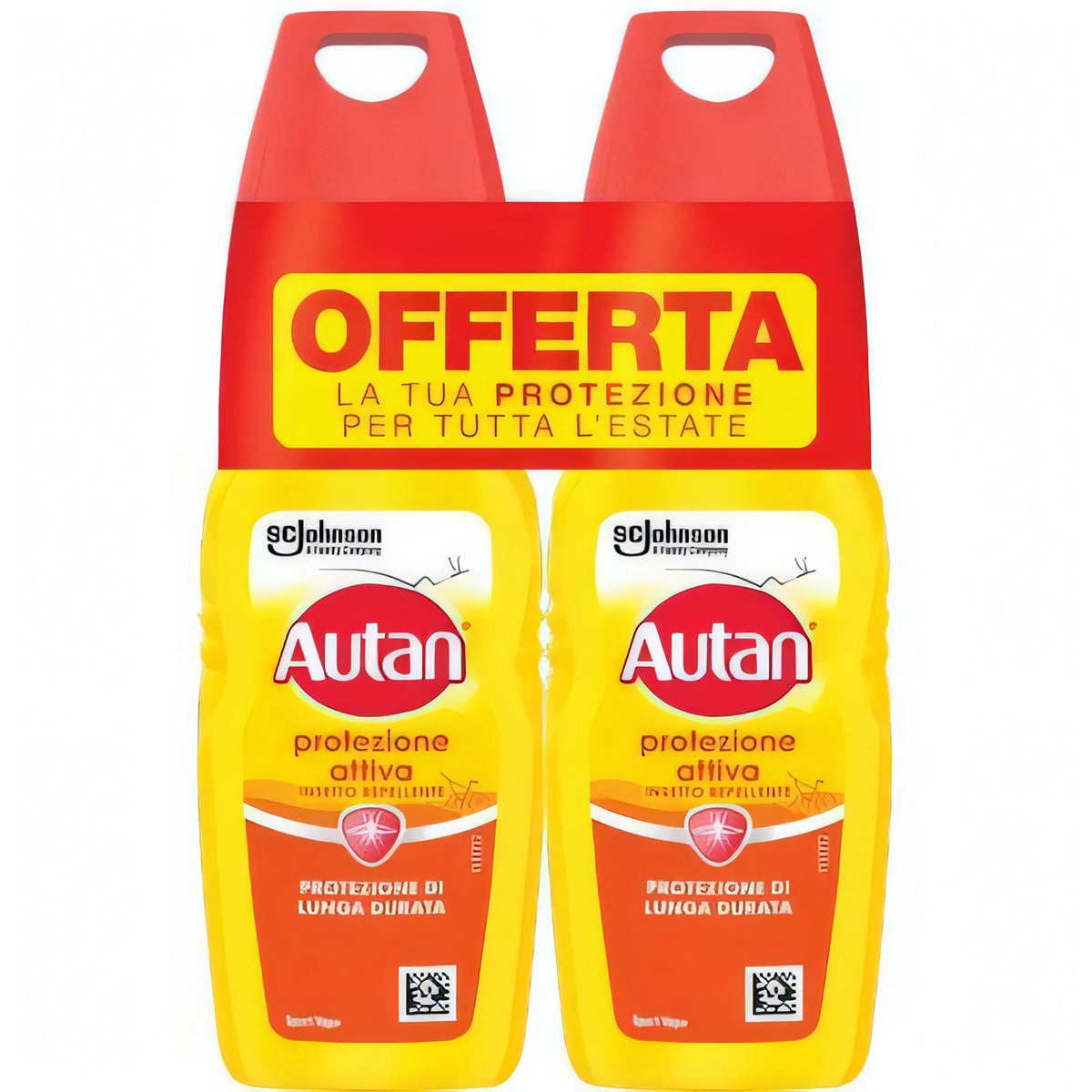 Confezione da 2 repellenti insetti spray Autan Protection Plus, 100 ml