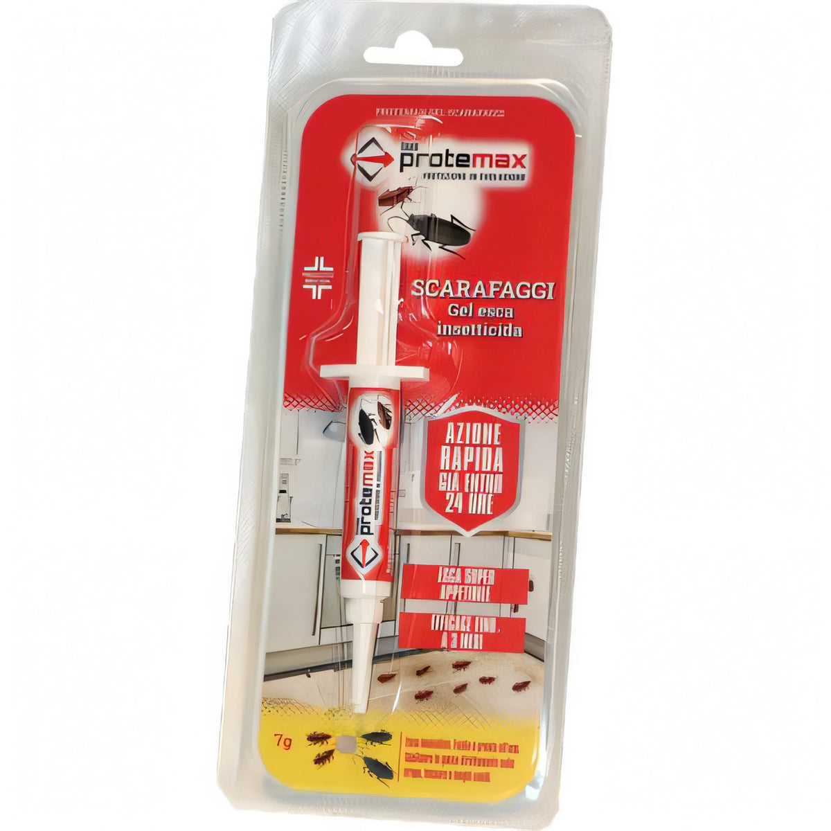Siringa di esca gel insetticida Protemax per scarafaggi