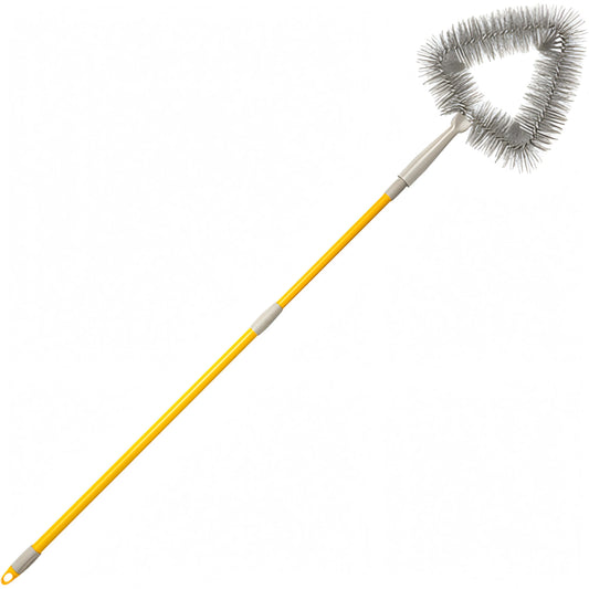 Scovolo piumino triangolare Apex con manico telescopico, allungabile 118-174 cm