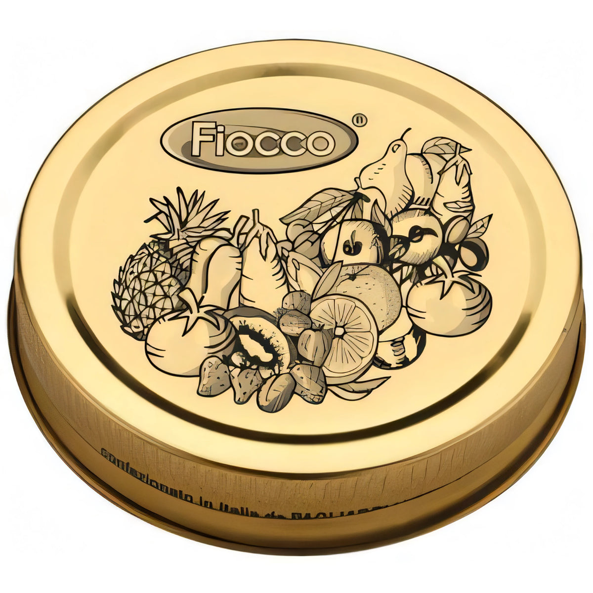 Tappo per vaso in vetro Fiocco Sole a vite Ø70 mm, confezione 2 pezzi