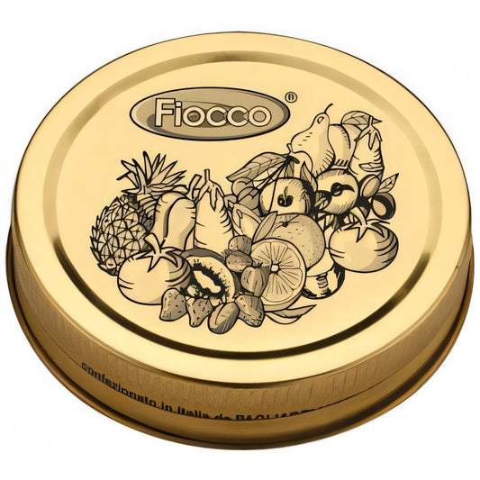 Tappo per vaso in vetro Fiocco Sole a vite Ø70 mm, confezione 2 pezzi