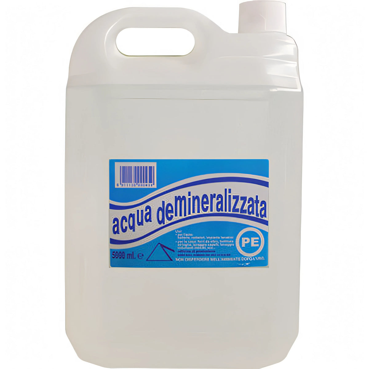 Tanica di acqua demineralizzata da 5 litri