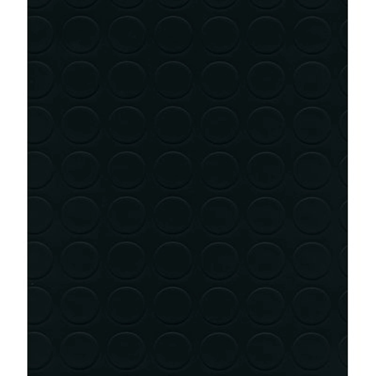 Copripavimento in PVC bollettato Effe nero, rotolo 100 cm x 25 m