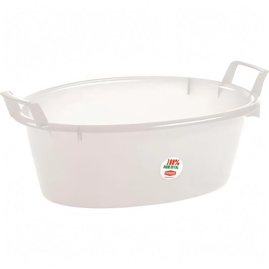Bacinella ovale Stefanplast con manici, 50 cm