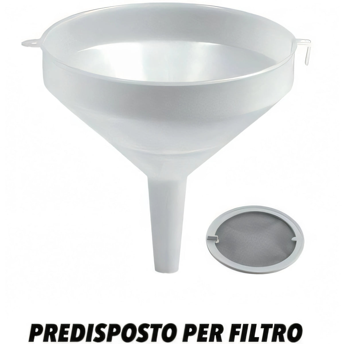 Imbuto in plastica Ø 25 cm con predisposizione per filtro