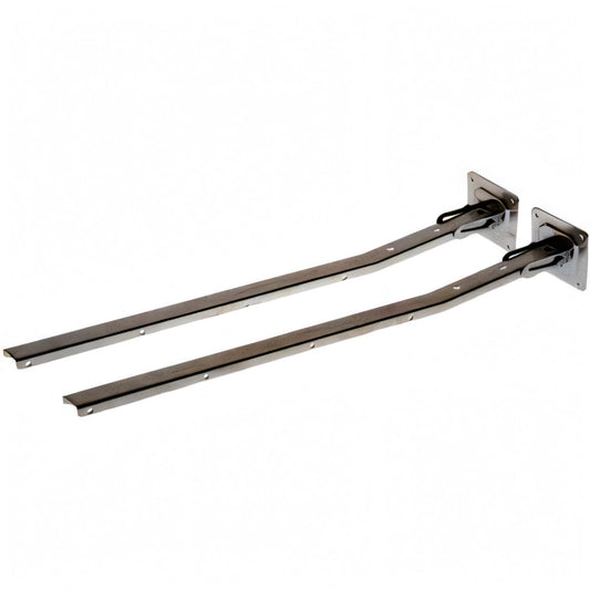 Stendino a muro pieghevole Minutex 714 in acciaio zincato, 60 cm, con 2 staffe