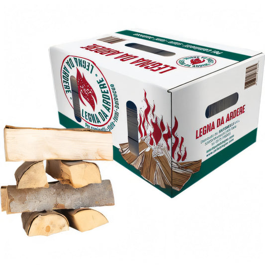 Scatola di legna da ardere in faggio
