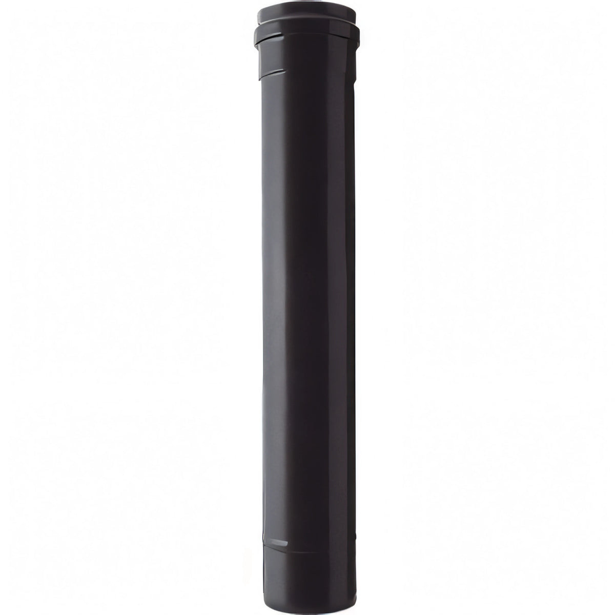 Tubo Save light per pellet, Ø 8 cm, lunghezza 50 cm, nero opaco