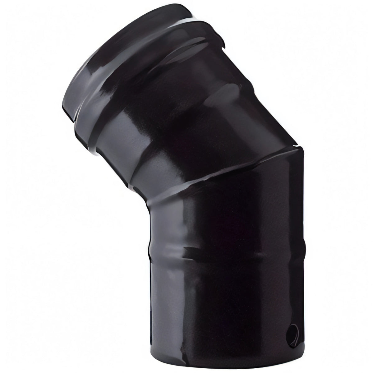Gomito 45° Save per tubo pellet, Ø 8 cm, nero opaco
