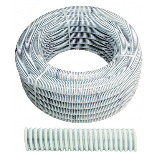 Tubo spiralato alimentare in PVC, Ø 50 mm, rotolo da 25 m