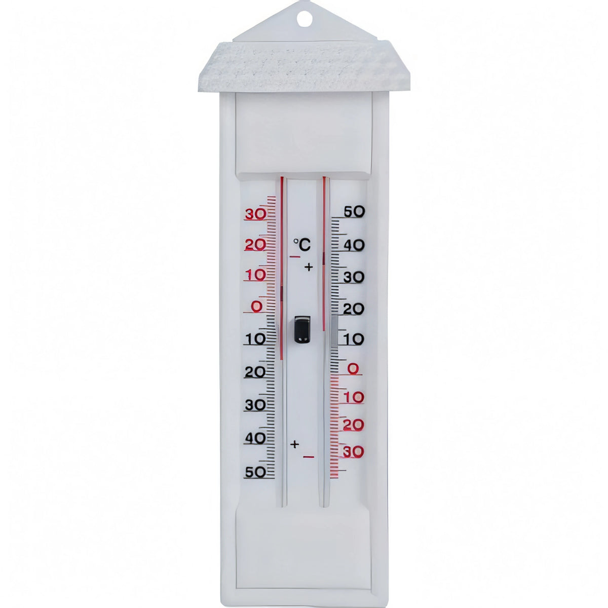 Termometro da parete Domus House bianco con pulsante min/max per esterni