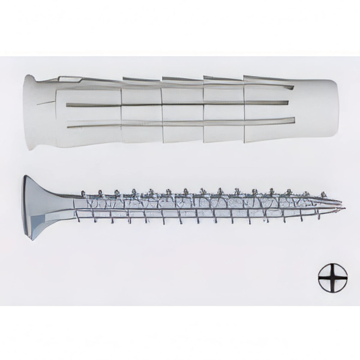 Tassello in nylon Elematic T6/VA con vite TSP, Ø 5 mm, blister