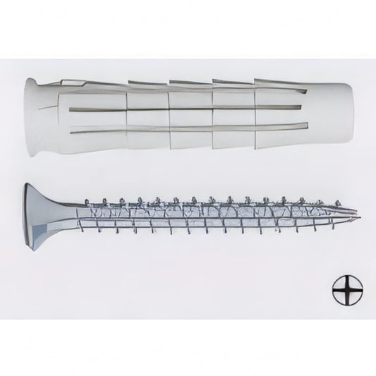 Tassello in nylon Elematic T6/VA con vite TSP, Ø 5 mm, blister