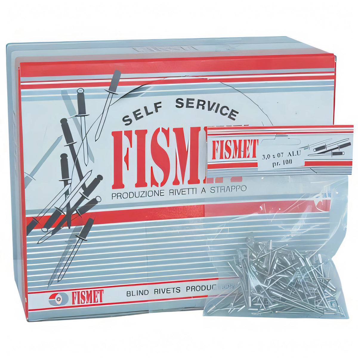 Rivetto a strappo Friulsider in alluminio, Ø 3,0x8 mm