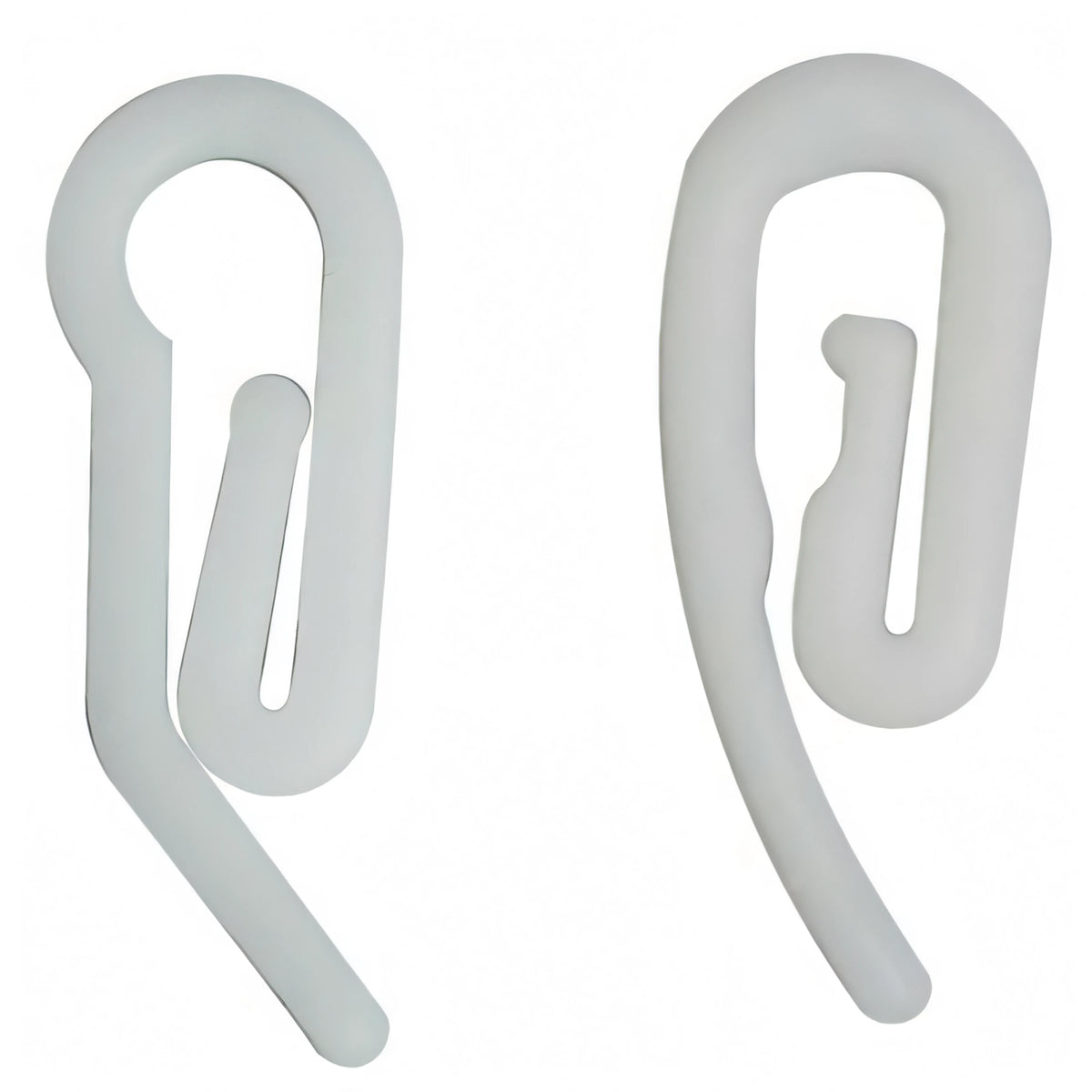 Gancio grande in nylon bianco per fettuccia a corda