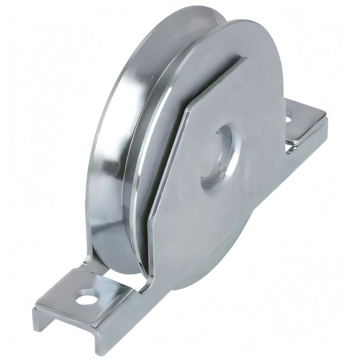 Ruota Combi Arialdo per cancelli scorrevoli, gola V, Ø 80 mm, con supporto interno e cuscinetto