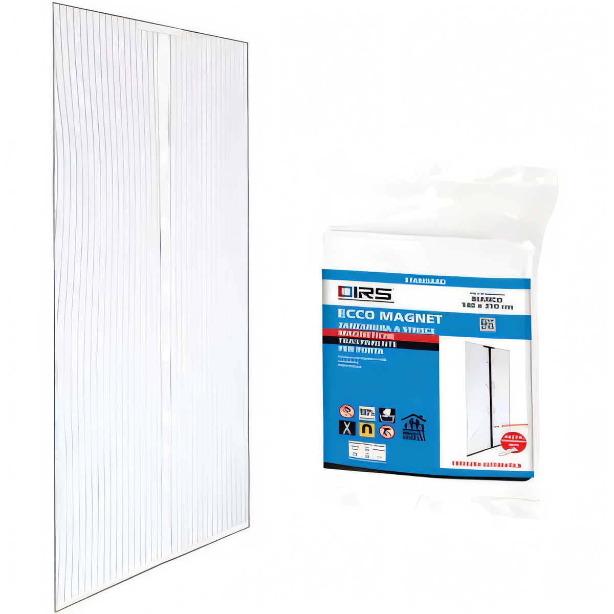 Zanzariera magnetica per porta IRS Ecco Magnet, colore bianco