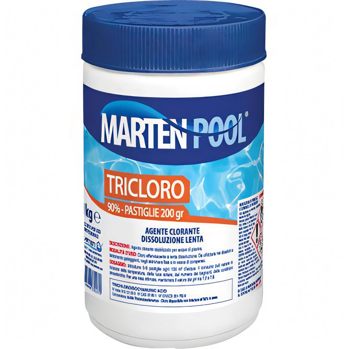 Tricloro in pastiglie Marten per piscina, confezione 5 pastiglie da 200 g