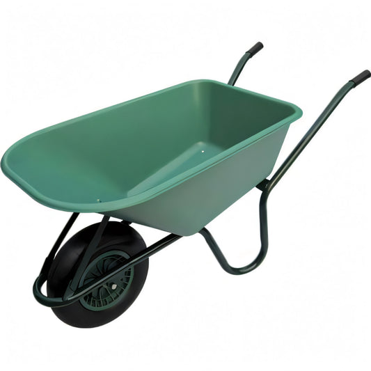 Carriola Stars Garden con vasca in plastica verde da 100 litri