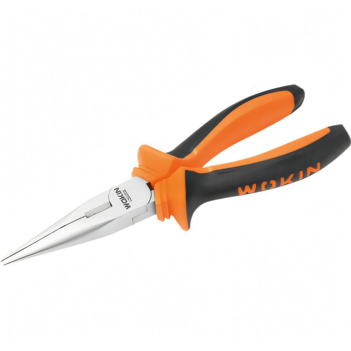 Pinza mini Wokin a becchi mezzotondi dritti e lunghi, 160 mm