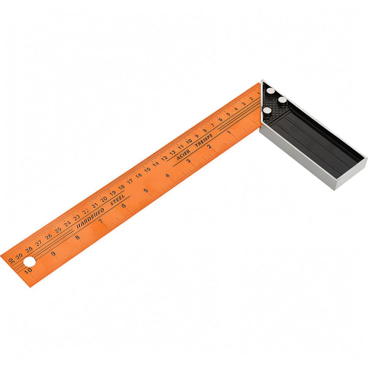Squadra da falegname Wokin base in alluminio e lama in acciaio, 30 cm