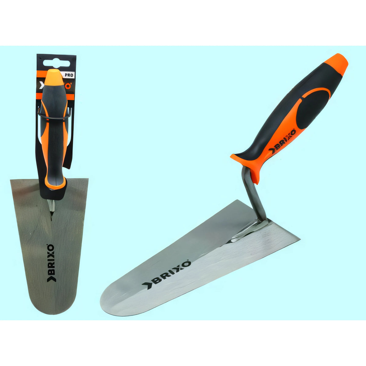 Cazzuola Wokin 3546 a punta tonda con manico sintetico bicomponente, 20 cm