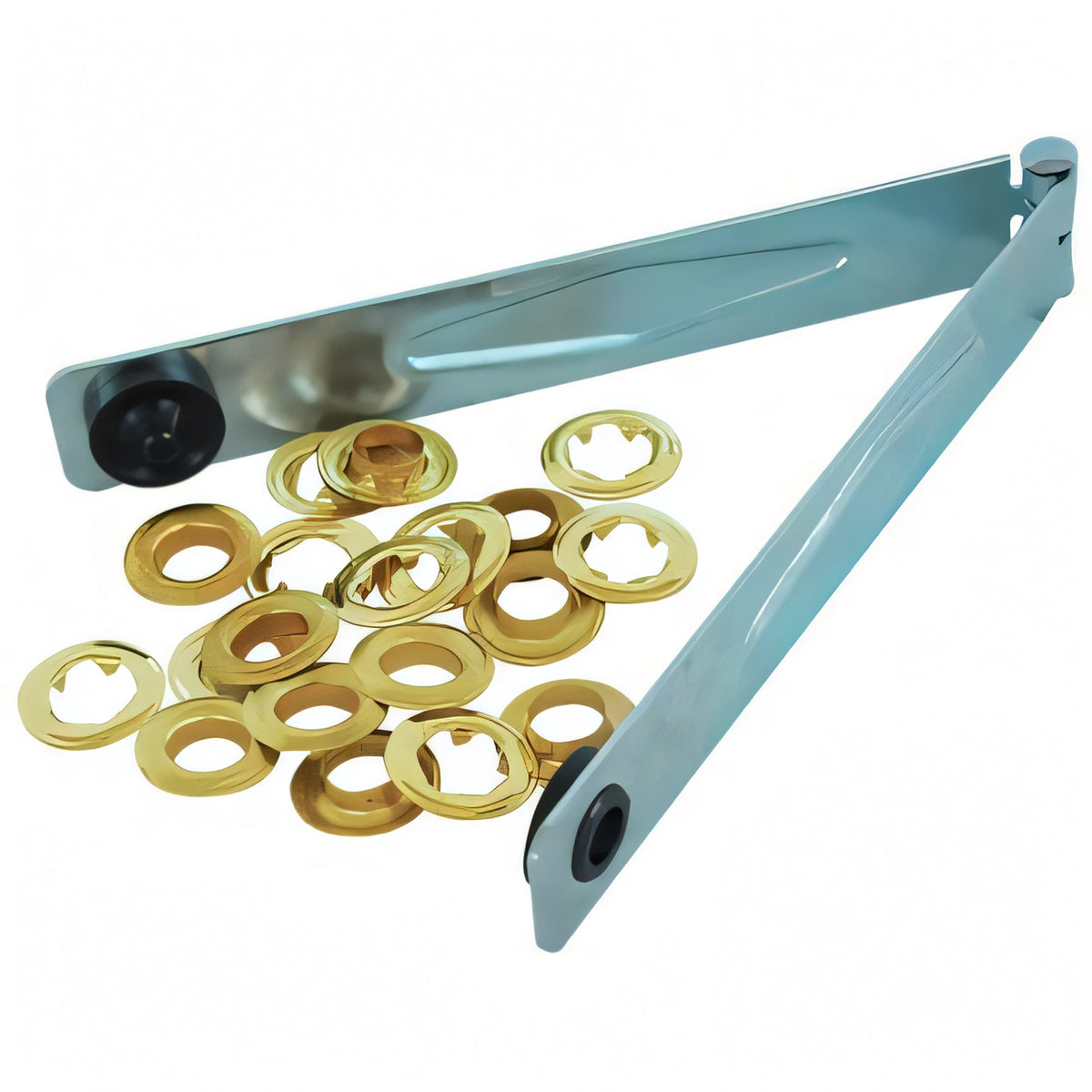 Pinza occhiellatrice a battuta con 10 occhielli Ø 11 mm