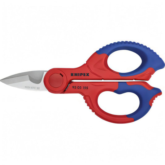 Forbici da elettricista Knipex 95 05 155 SB, 15,5 cm, con fodero