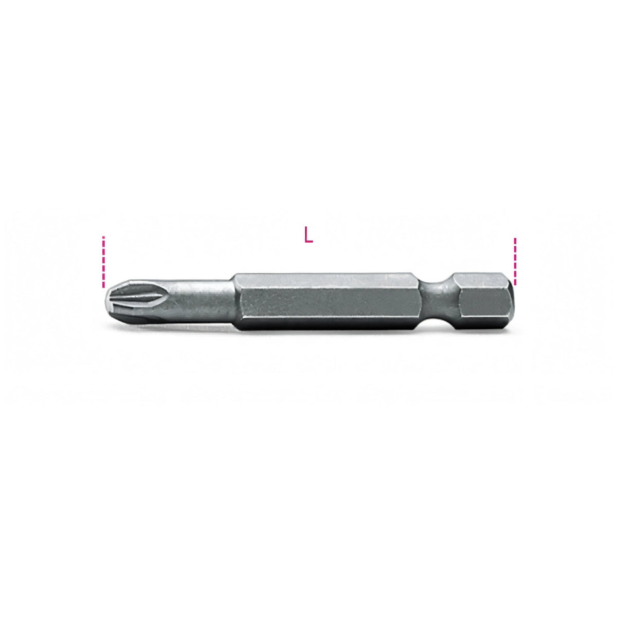 Set 5 inserti a croce Pozidriv lunghi per avvitatore, PZ1 50 mm