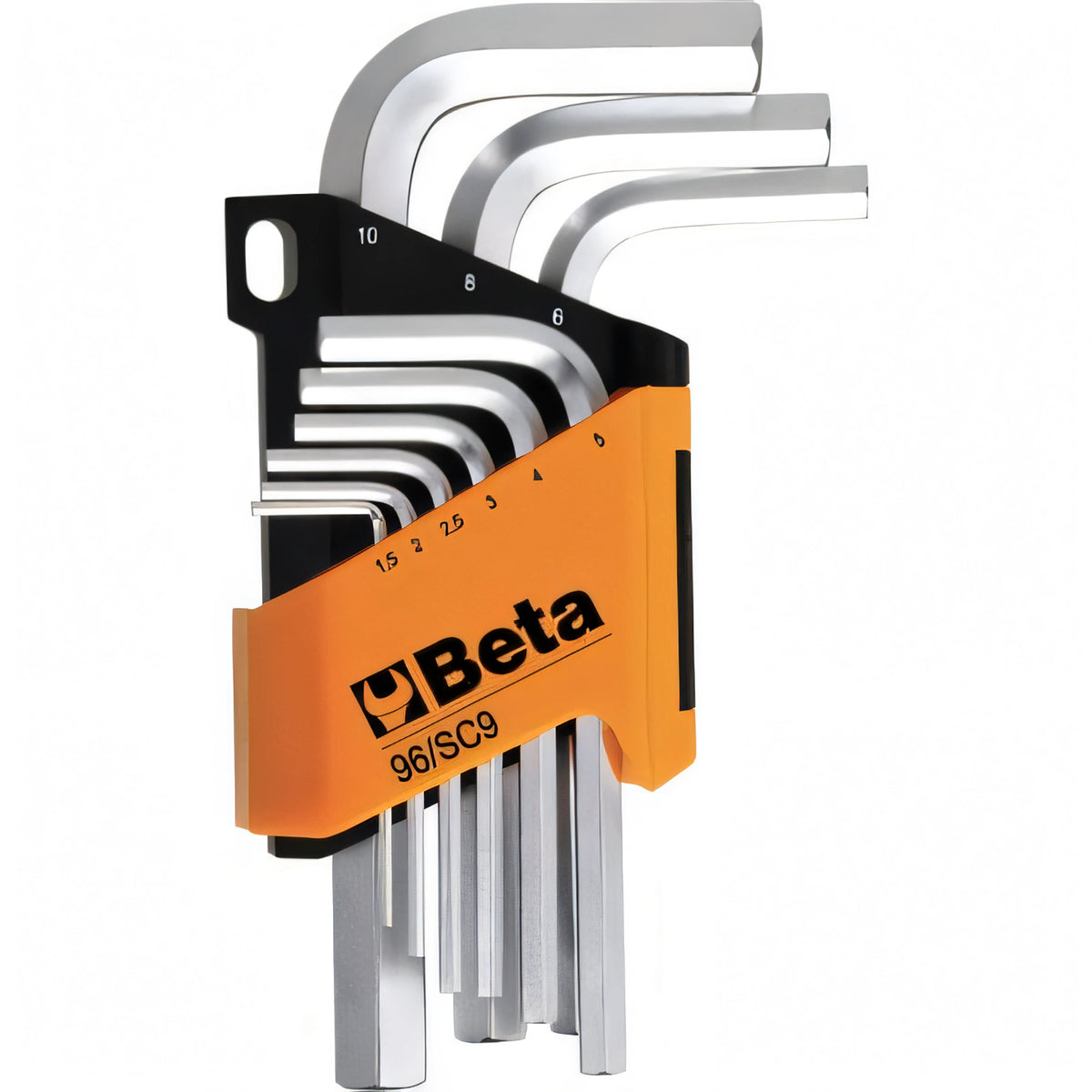 Serie di chiavi a brugola Beta 96/SC9, 9 pezzi, in supporto in plastica