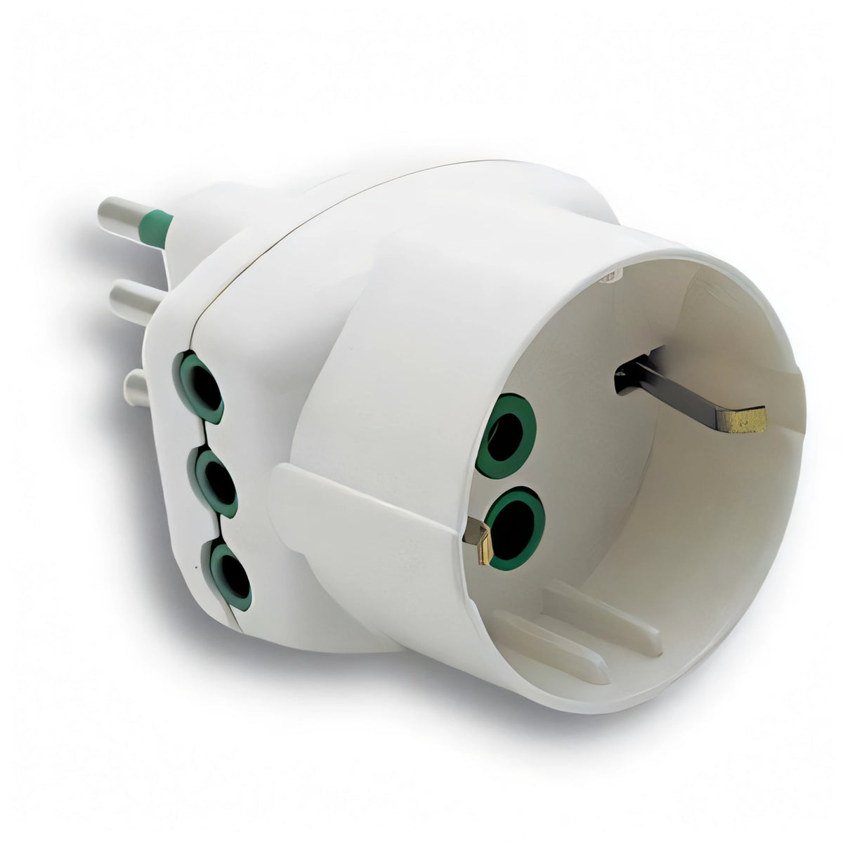 Adattatore triplo Vertical System FME 10A con presa bipasso/schuko 16A