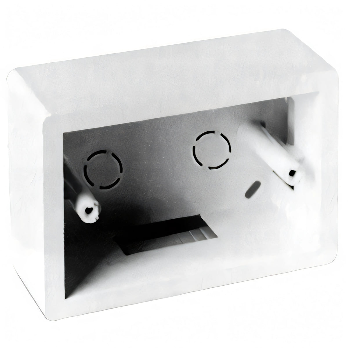 Scatola a parete Marlanvil 3 posti per mini canalina, bianco, IP30