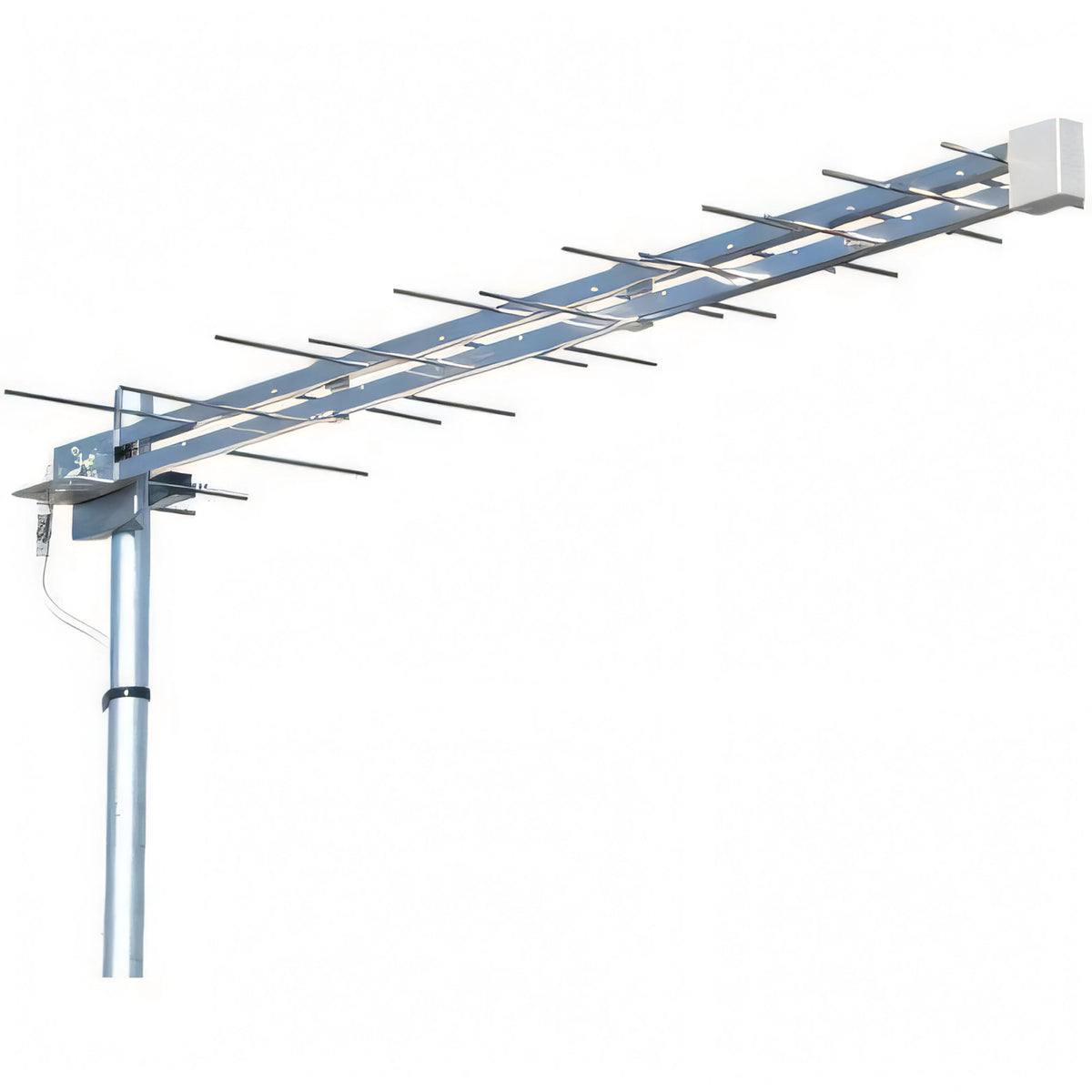 Antenna TV logaritmica UHF in alluminio a 13 elementi